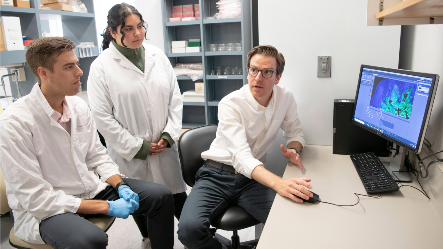 From left to right: Geoffrey Nonis, Anmol Malhi, Dr. Graeme Koelwyn